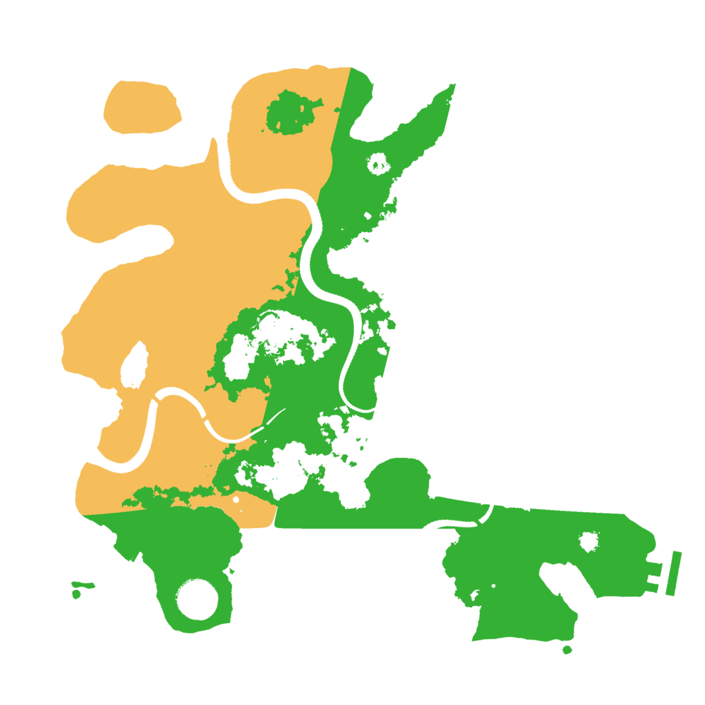 Biome Rust Map: Procedural Map, Size: 3200, Seed: 29