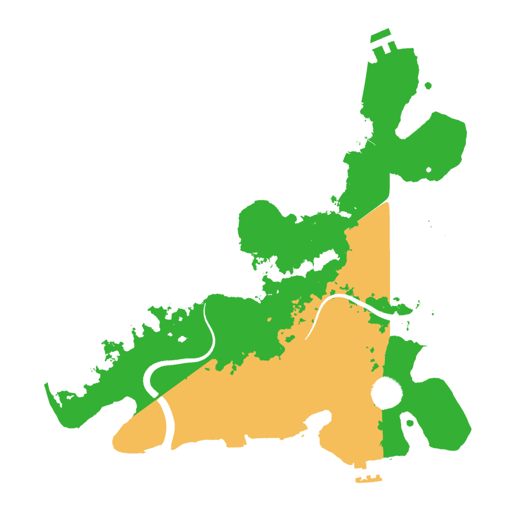 Biome Rust Map: Procedural Map, Size: 3000, Seed: 45936