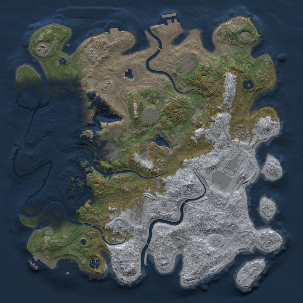 Rust Map: Procedural Map, Size: 4250, Seed: 20260412, 15 Monuments