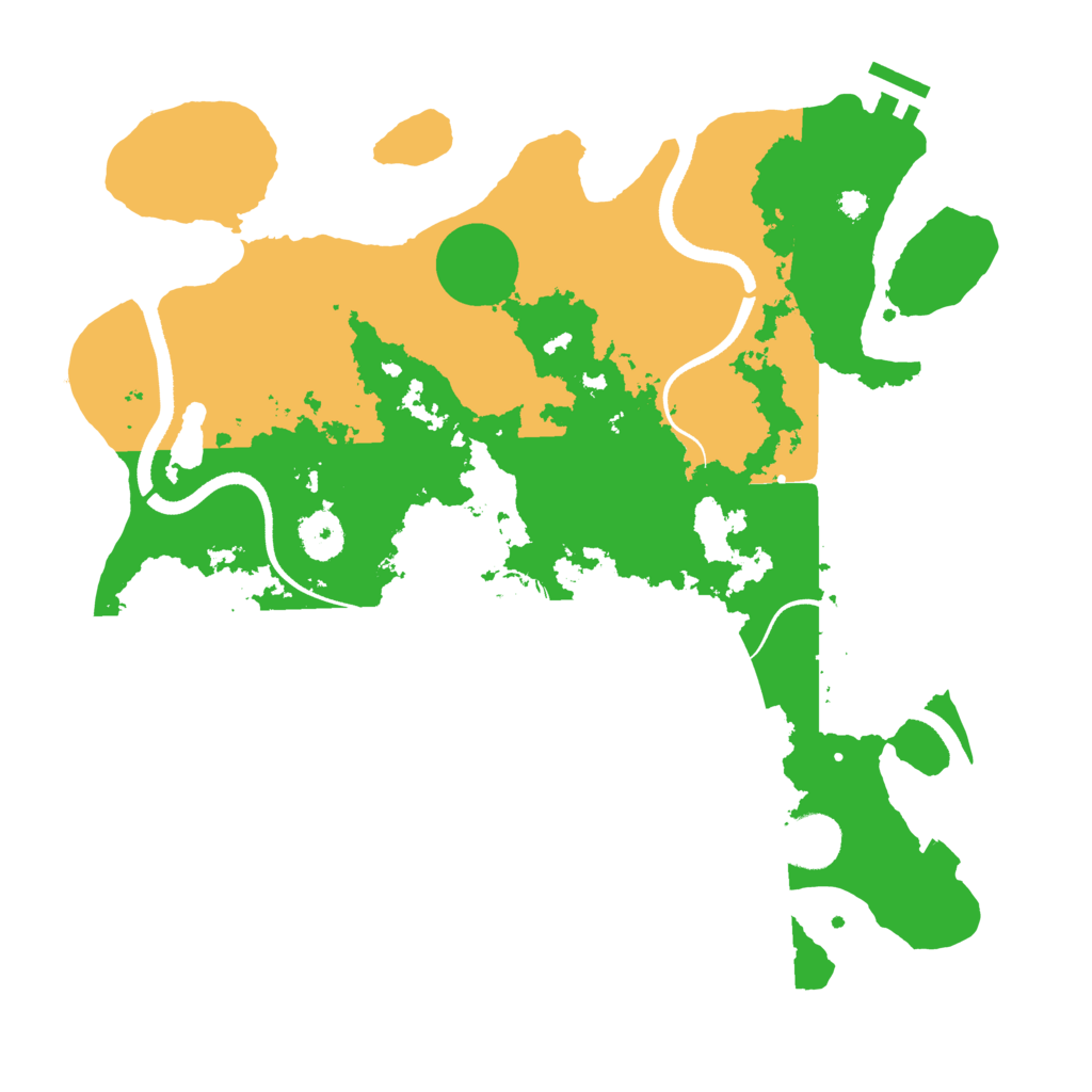 Biome Rust Map: Procedural Map, Size: 3500, Seed: 700000