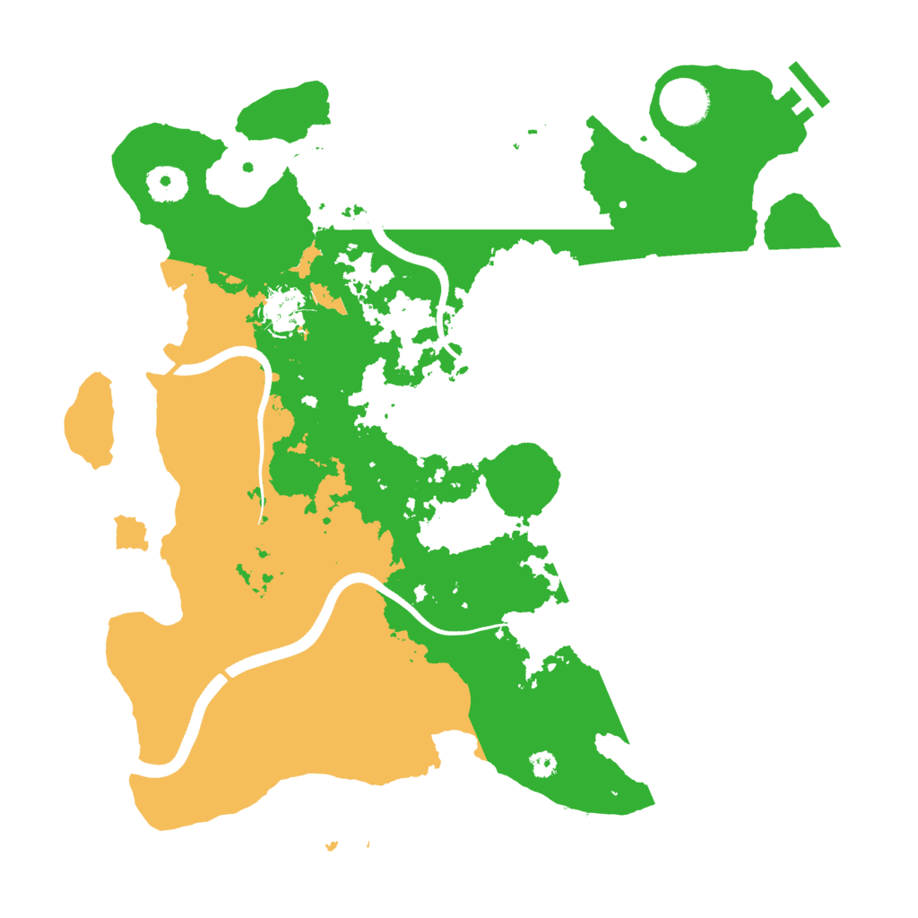 Biome Rust Map: Procedural Map, Size: 3500, Seed: 1775025774