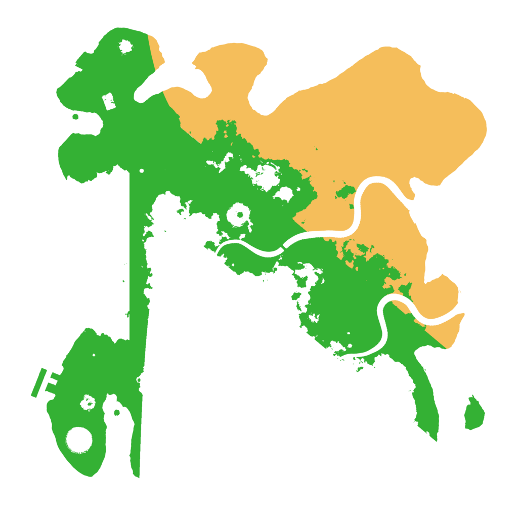 Biome Rust Map: Procedural Map, Size: 3500, Seed: 2140983642