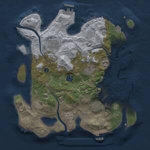 Thumbnail Rust Map: Procedural Map, Size: 3130, Seed: 827856, 12 Monuments