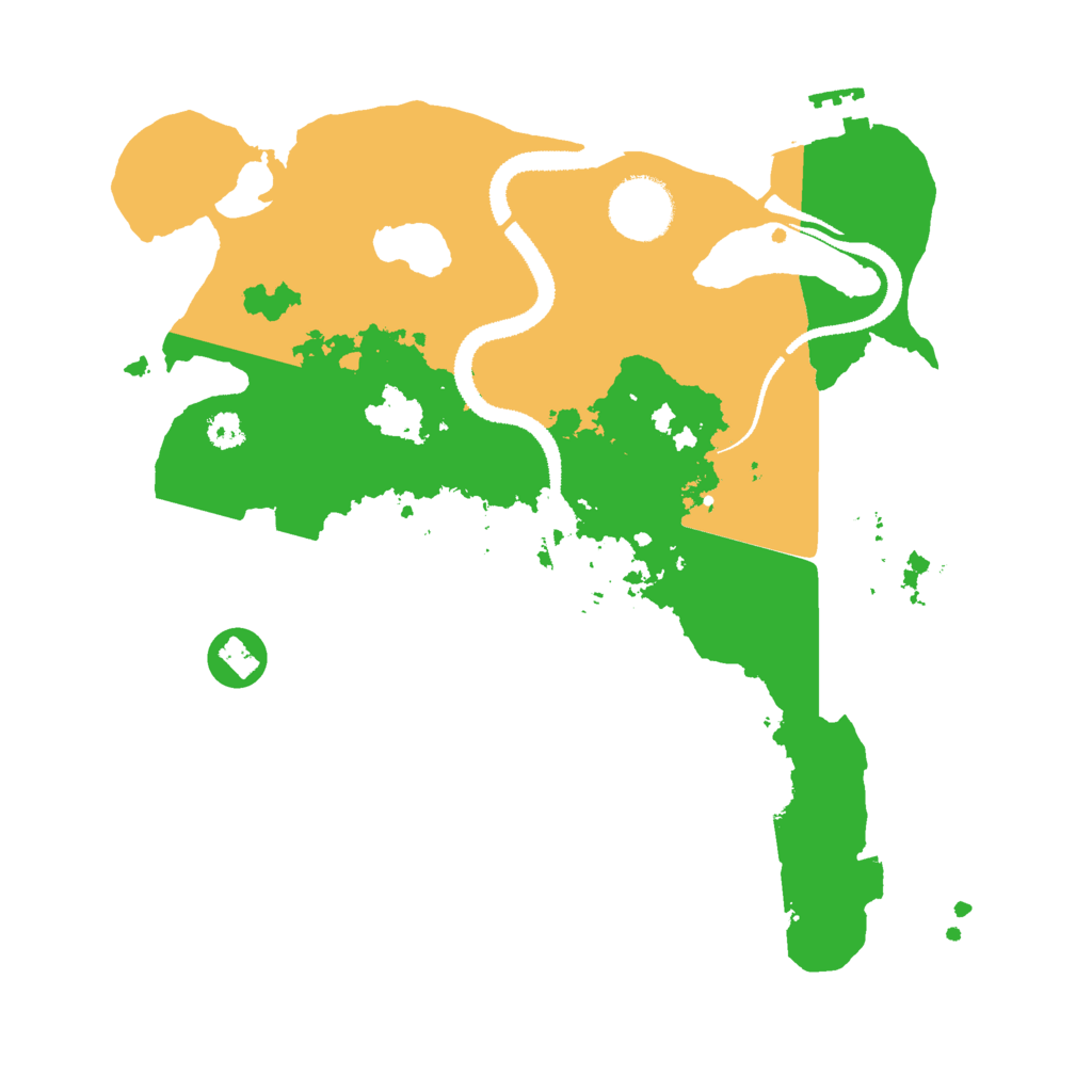 Biome Rust Map: Procedural Map, Size: 3000, Seed: 502340