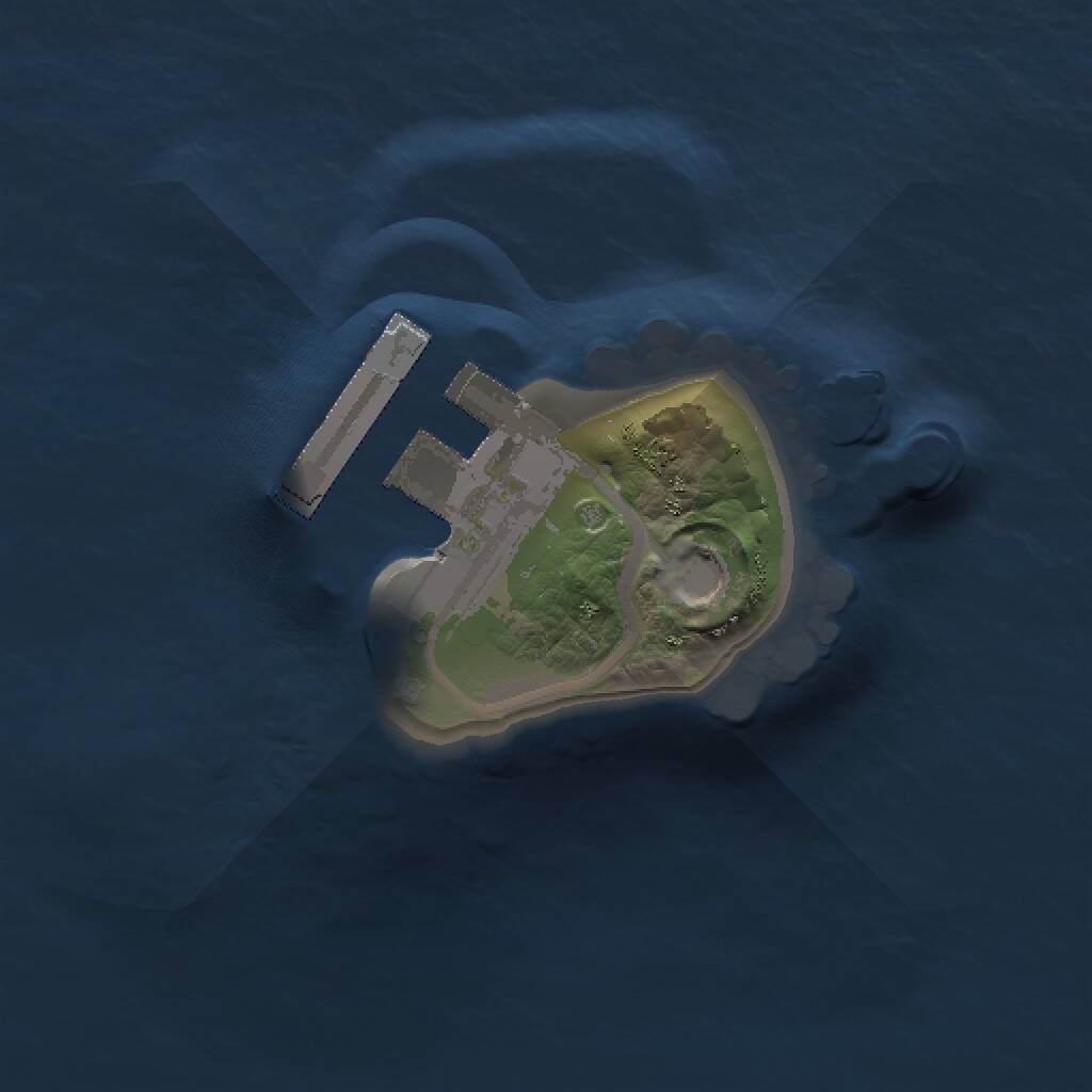 Rust Map: Procedural Map, Size: 1000, Seed: 659443820, 2 Monuments
