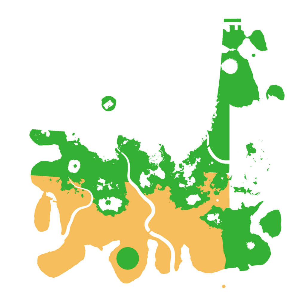 Biome Rust Map: Procedural Map, Size: 3600, Seed: 1466807004