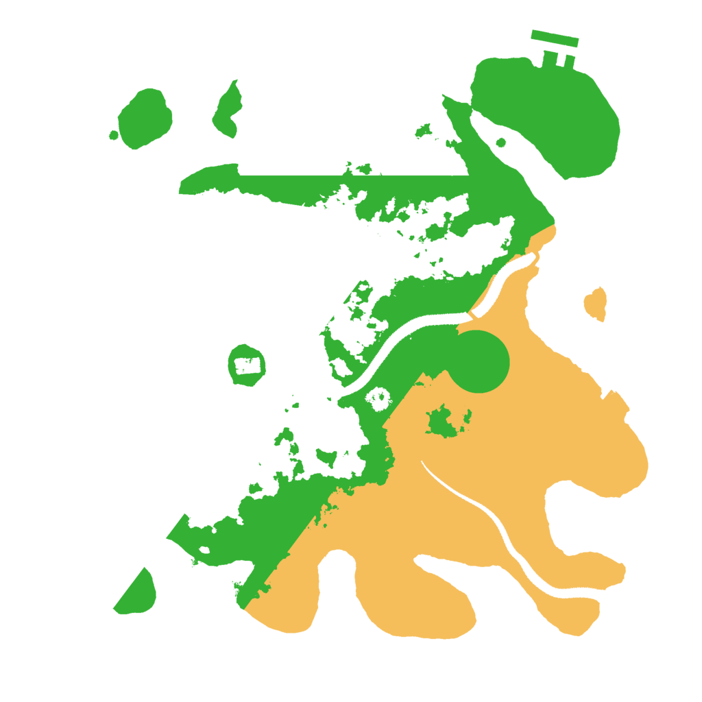 Biome Rust Map: Procedural Map, Size: 3000, Seed: 2235467