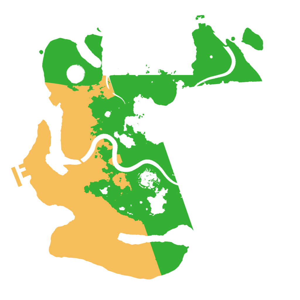 Biome Rust Map: Procedural Map, Size: 3000, Seed: 432559677