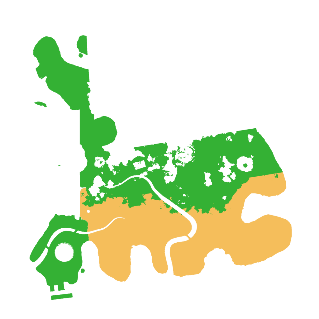 Biome Rust Map: Procedural Map, Size: 3000, Seed: 92607107