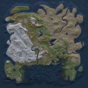 Thumbnail Rust Map: Procedural Map, Size: 4800, Seed: 359758493, 17 Monuments