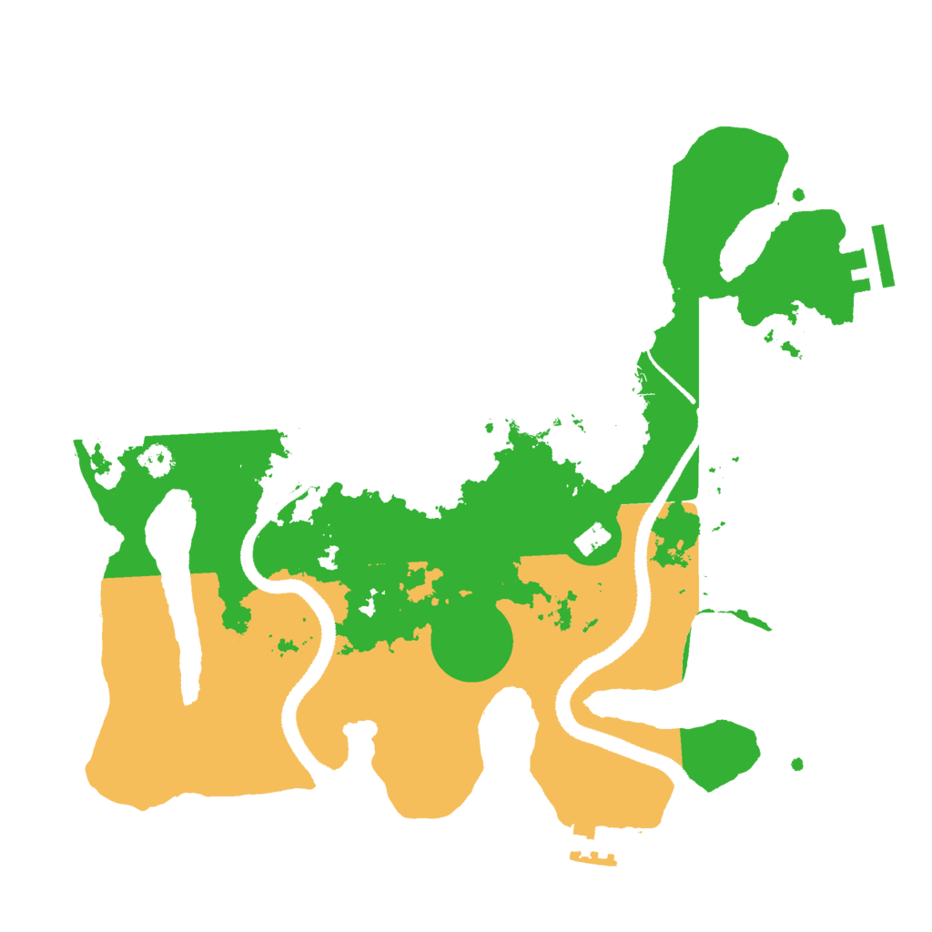 Biome Rust Map: Procedural Map, Size: 3000, Seed: 132915224