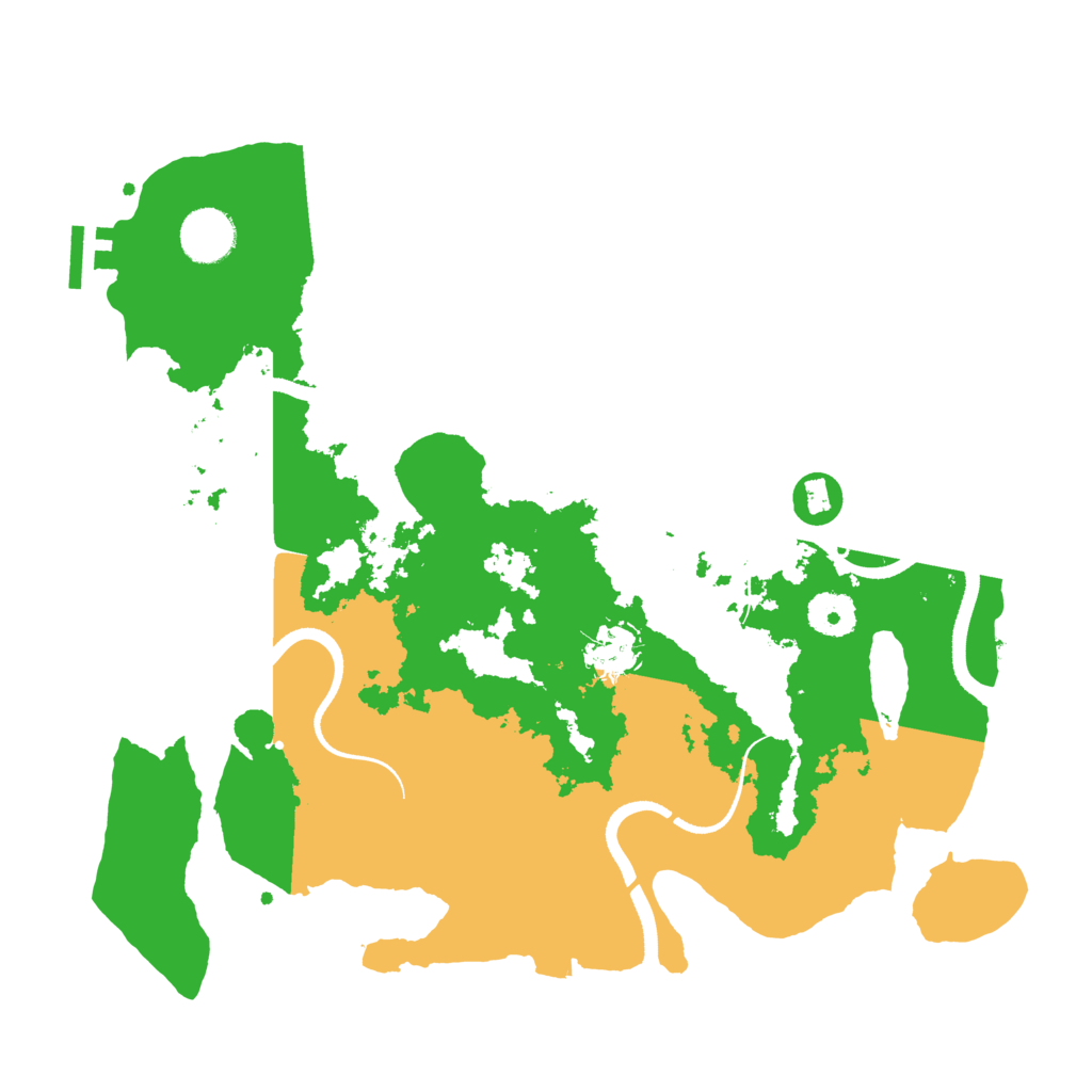Biome Rust Map: Procedural Map, Size: 3500, Seed: 566002063