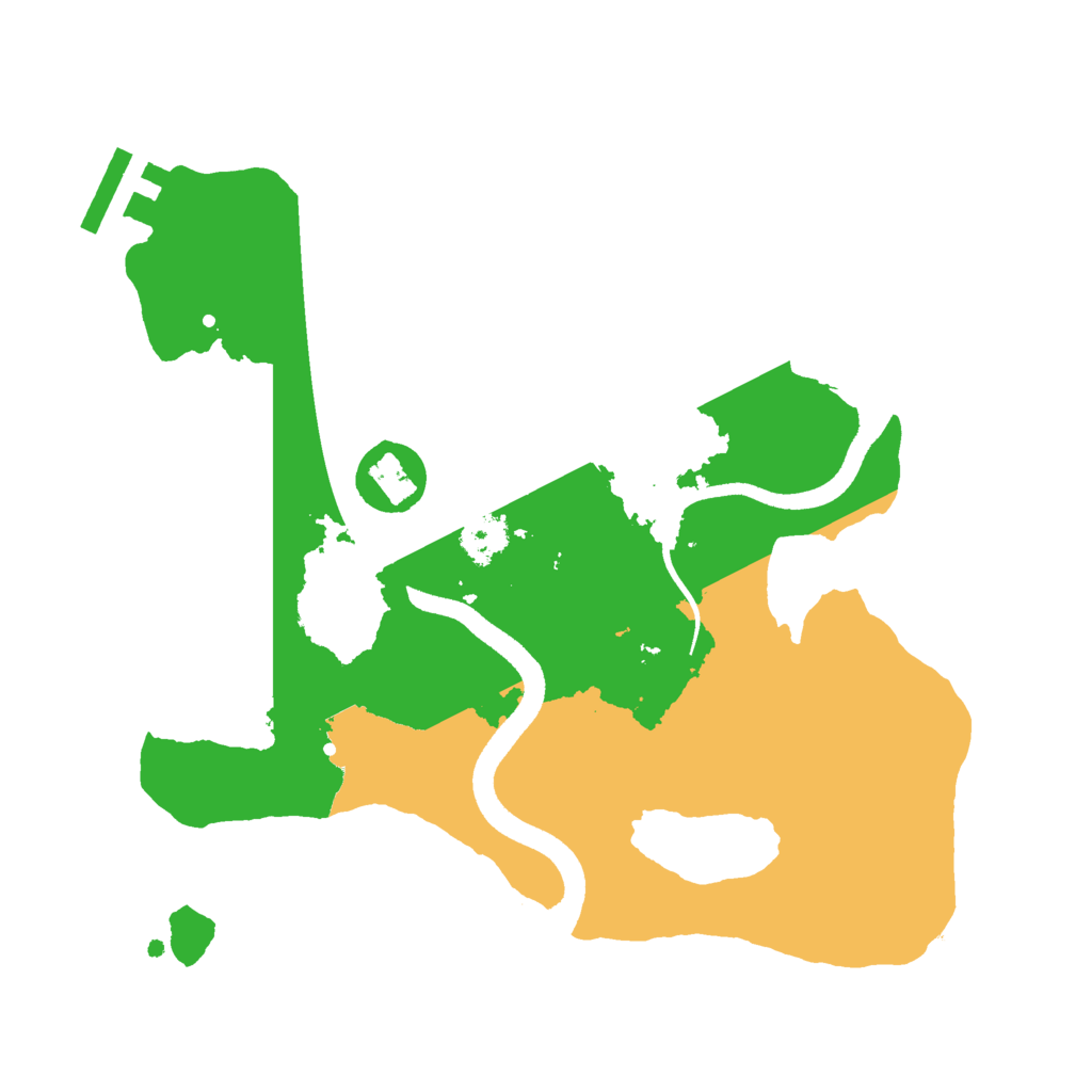 Biome Rust Map: Procedural Map, Size: 2500, Seed: 1142325715