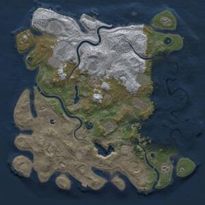Thumbnail Rust Map: Procedural Map, Size: 4250, Seed: 1042730406, 17 Monuments