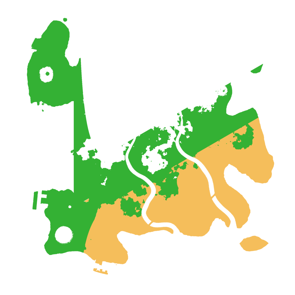 Biome Rust Map: Procedural Map, Size: 3000, Seed: 173849