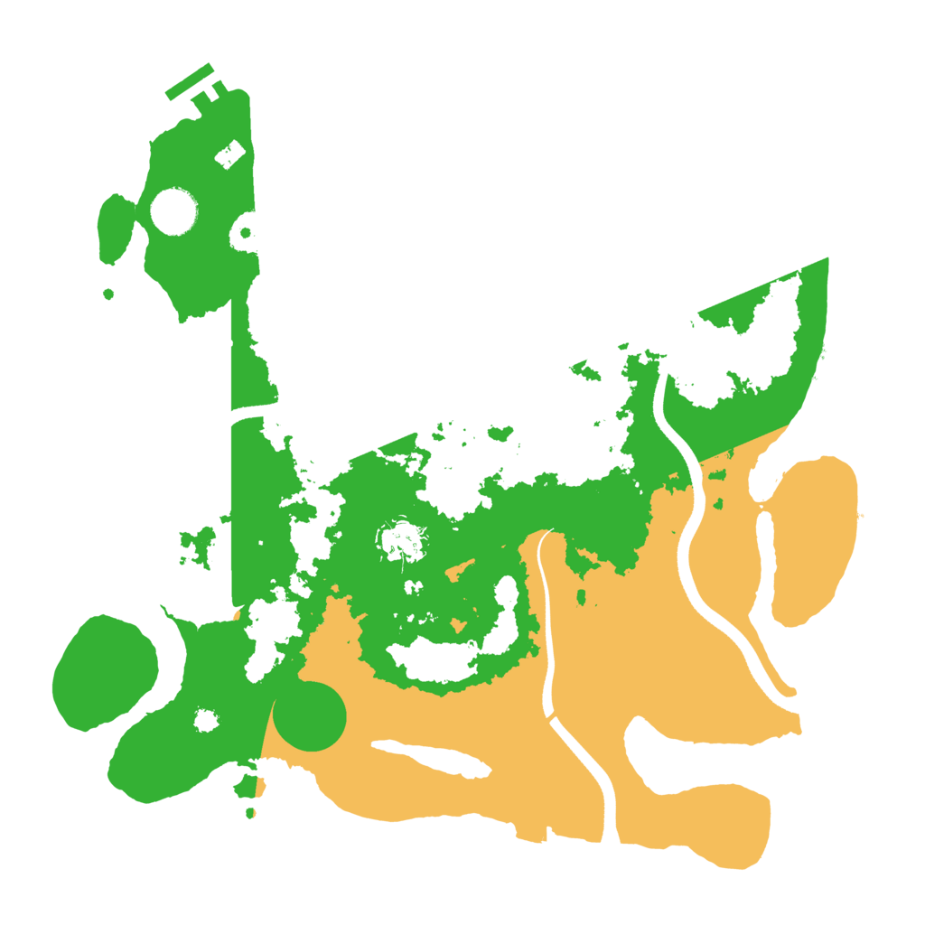 Biome Rust Map: Procedural Map, Size: 3500, Seed: 1395714531