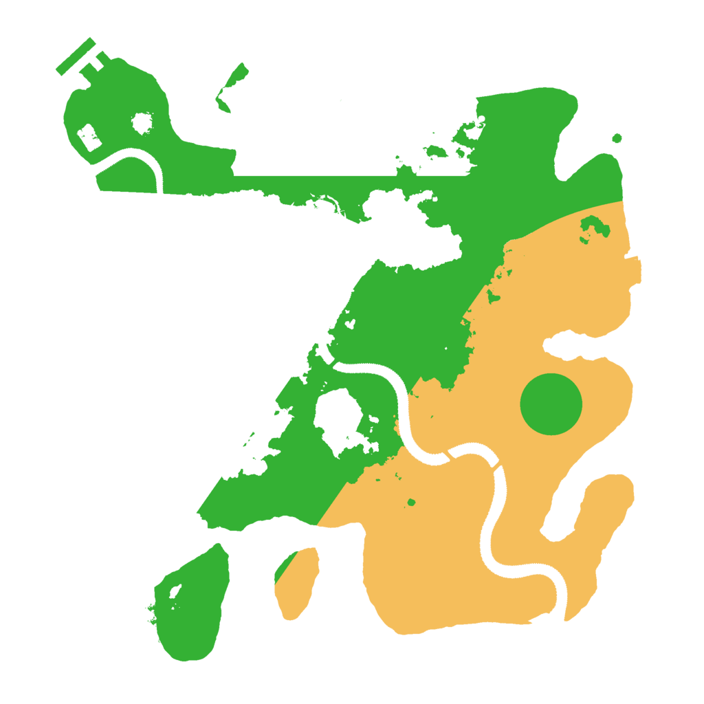 Biome Rust Map: Procedural Map, Size: 3000, Seed: 1814984589