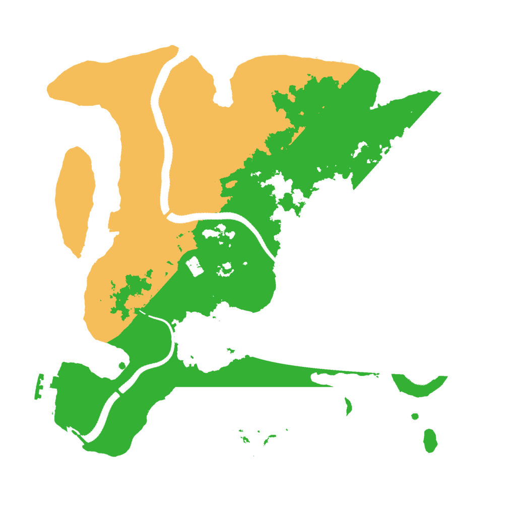 Biome Rust Map: Procedural Map, Size: 3000, Seed: 520845517