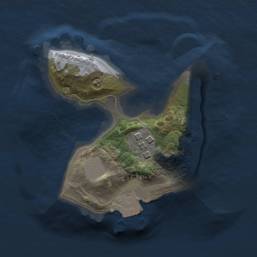 Rust Map: Procedural Map, Size: 1400, Seed: 79, 2 Monuments