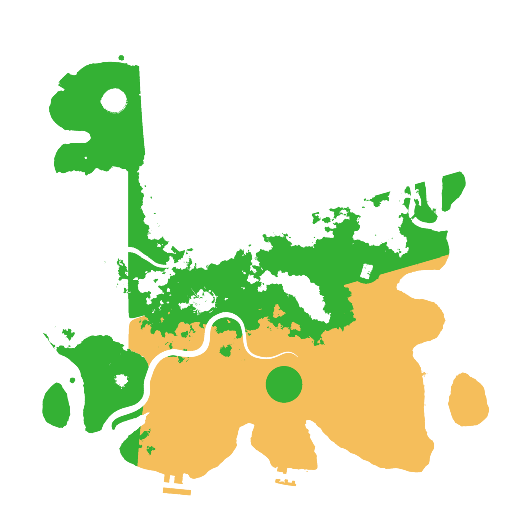 Biome Rust Map: Procedural Map, Size: 3700, Seed: 330891465