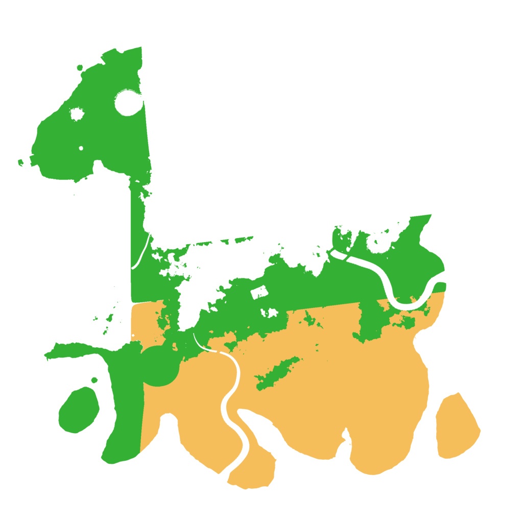 Biome Rust Map: Procedural Map, Size: 3500, Seed: 2000724410