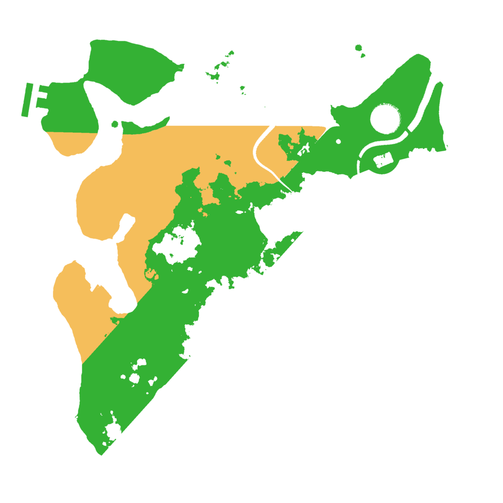 Biome Rust Map: Procedural Map, Size: 3000, Seed: 1531410625