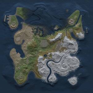 Thumbnail Rust Map: Procedural Map, Size: 3000, Seed: 1531410625, 11 Monuments