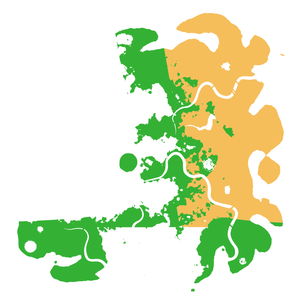 Biome Rust Map: Procedural Map, Size: 4500, Seed: 20260413