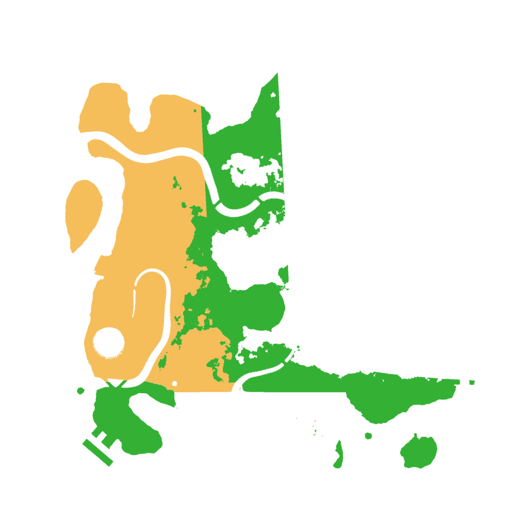 Biome Rust Map: Procedural Map, Size: 3000, Seed: 1111575436