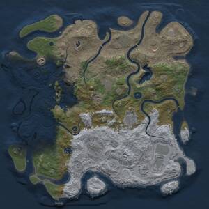 Thumbnail Rust Map: Procedural Map, Size: 4200, Seed: 364242, 17 Monuments