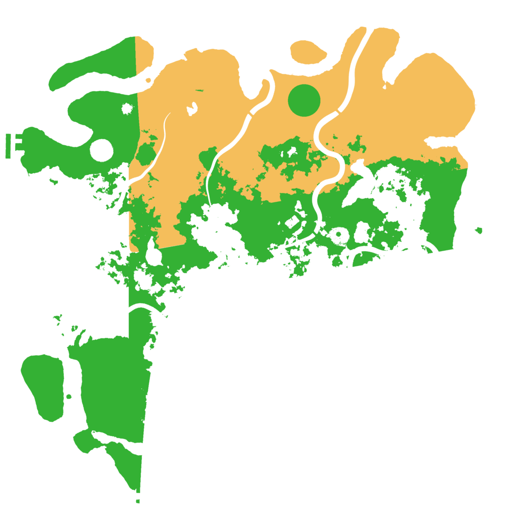 Biome Rust Map: Procedural Map, Size: 4200, Seed: 364242