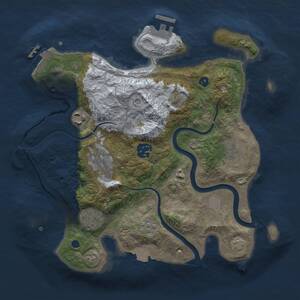 Thumbnail Rust Map: Procedural Map, Size: 3000, Seed: 929224452, 11 Monuments