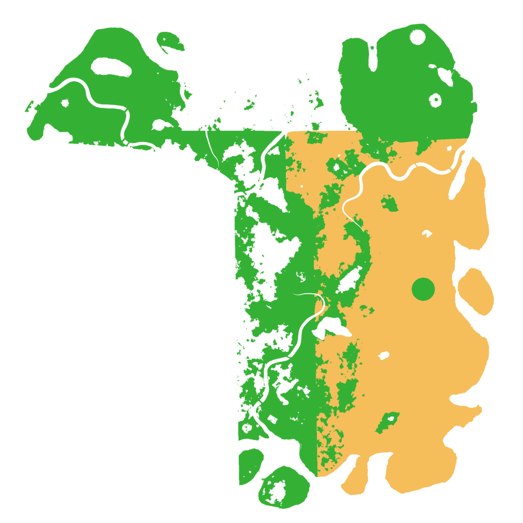 Biome Rust Map: Procedural Map, Size: 6000, Seed: 56663