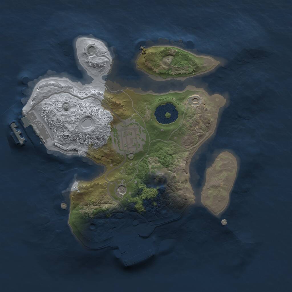 Rust Map: Procedural Map, Size: 2000, Seed: 1952193184, 5 Monuments