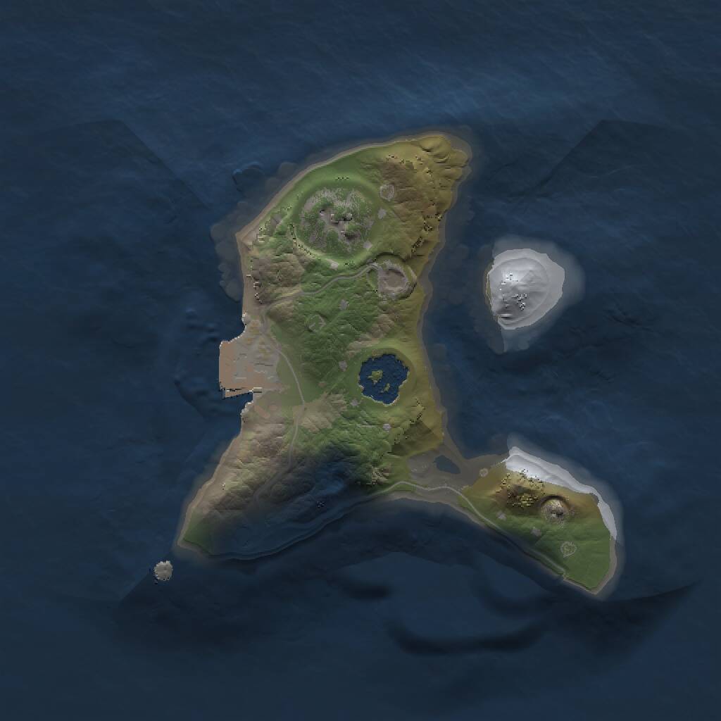 Rust Map: Procedural Map, Size: 1500, Seed: 699778536, 1 Monuments
