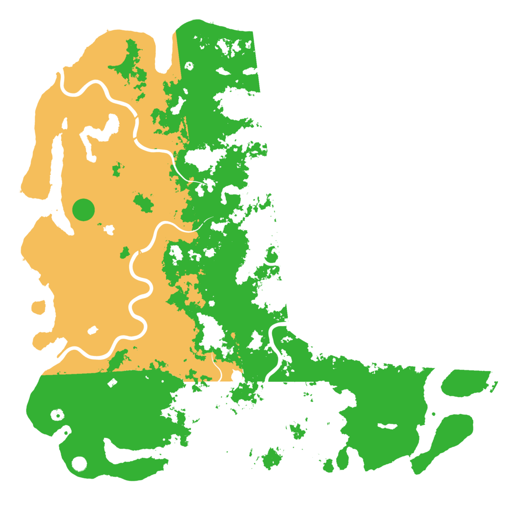 Biome Rust Map: Procedural Map, Size: 6000, Seed: 2333