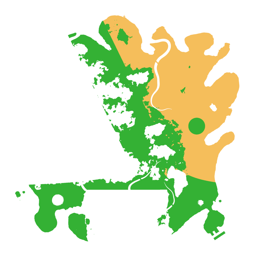 Biome Rust Map: Procedural Map, Size: 4000, Seed: 1987804508