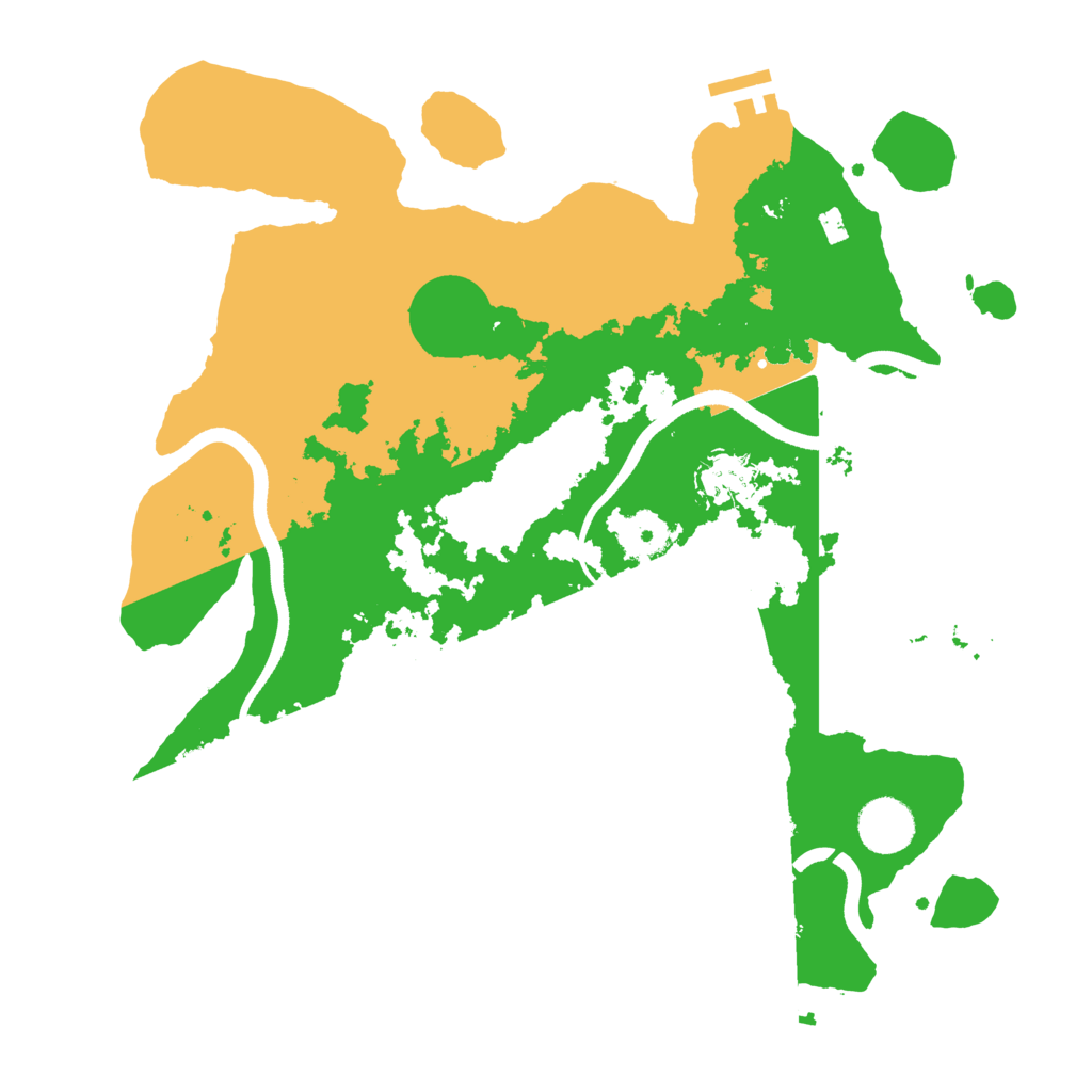 Biome Rust Map: Procedural Map, Size: 3500, Seed: 361127040