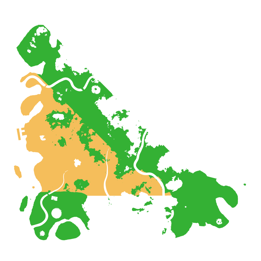 Biome Rust Map: Procedural Map, Size: 4500, Seed: 29903953