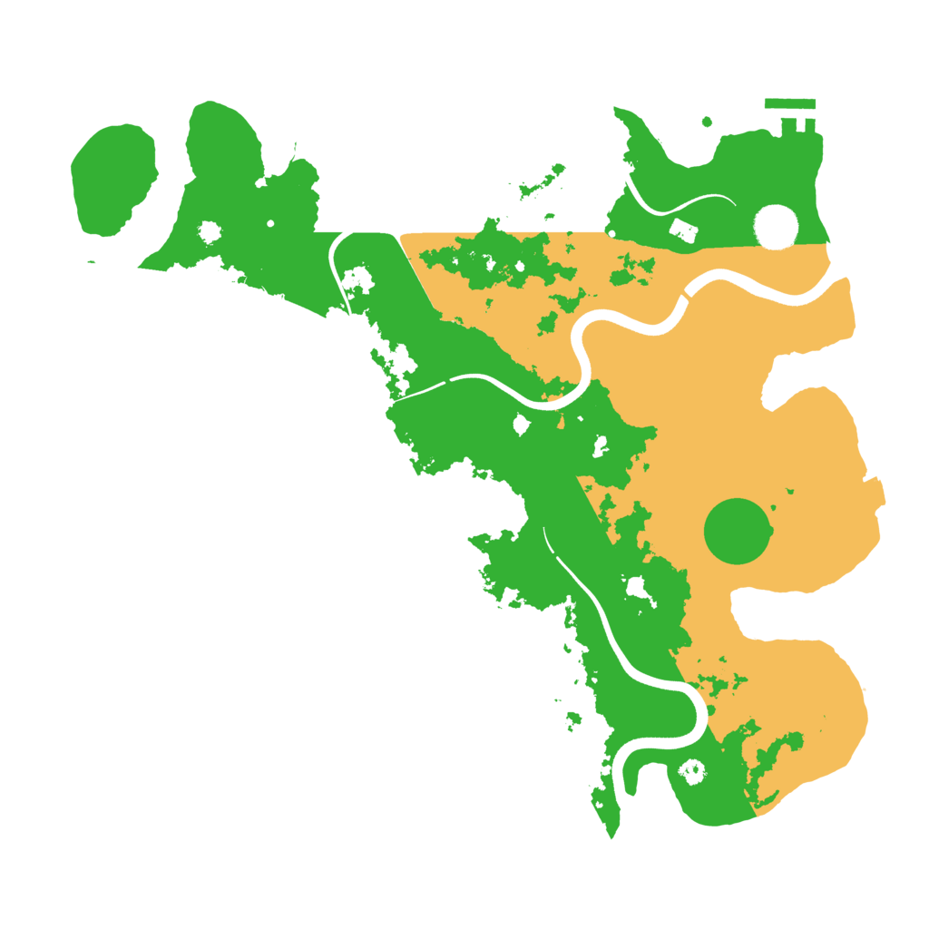 Biome Rust Map: Procedural Map, Size: 3700, Seed: 104320216