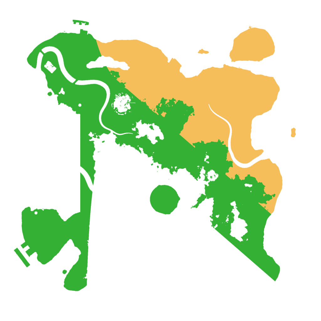 Biome Rust Map: Procedural Map, Size: 3000, Seed: 1687641913