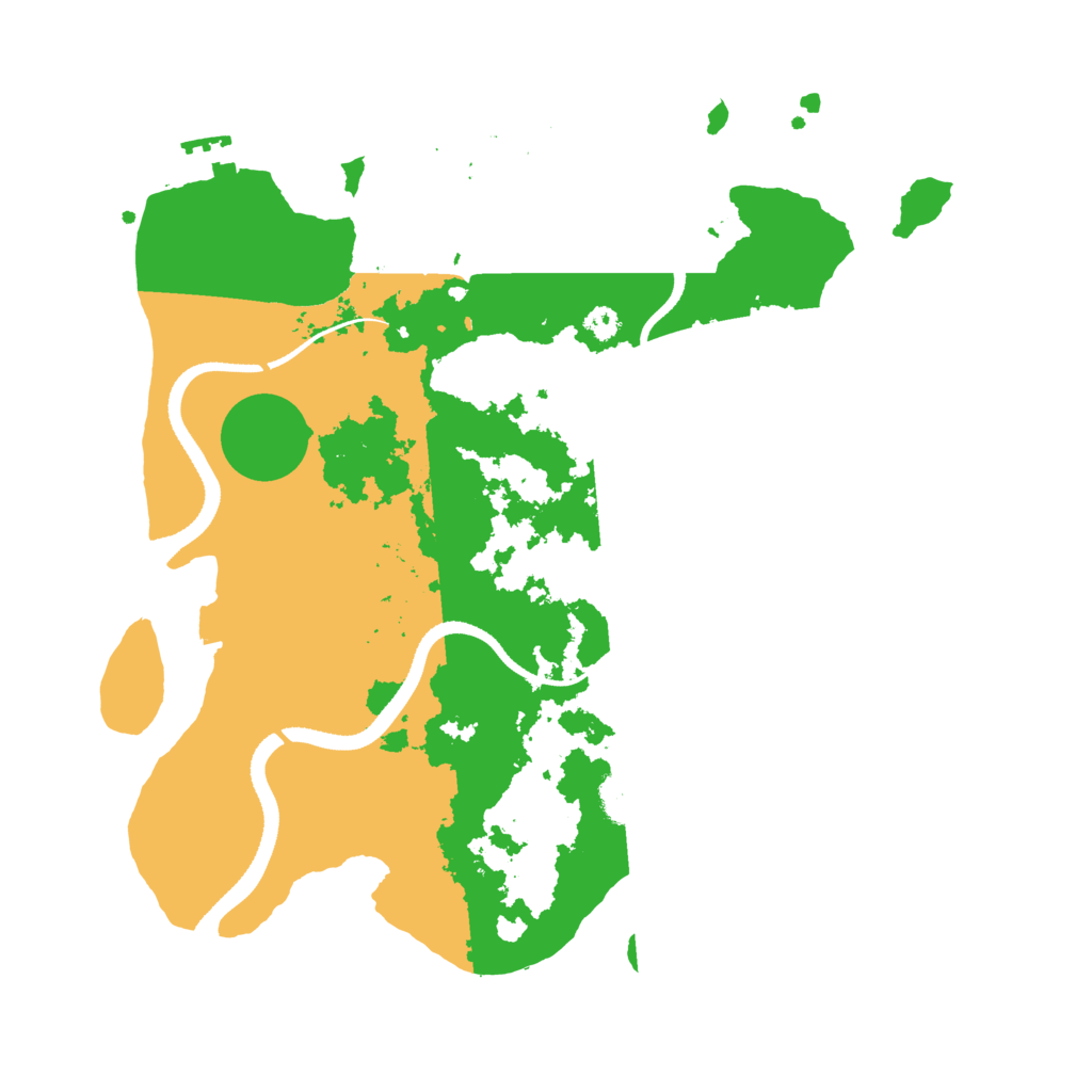 Biome Rust Map: Procedural Map, Size: 3300, Seed: 67237629
