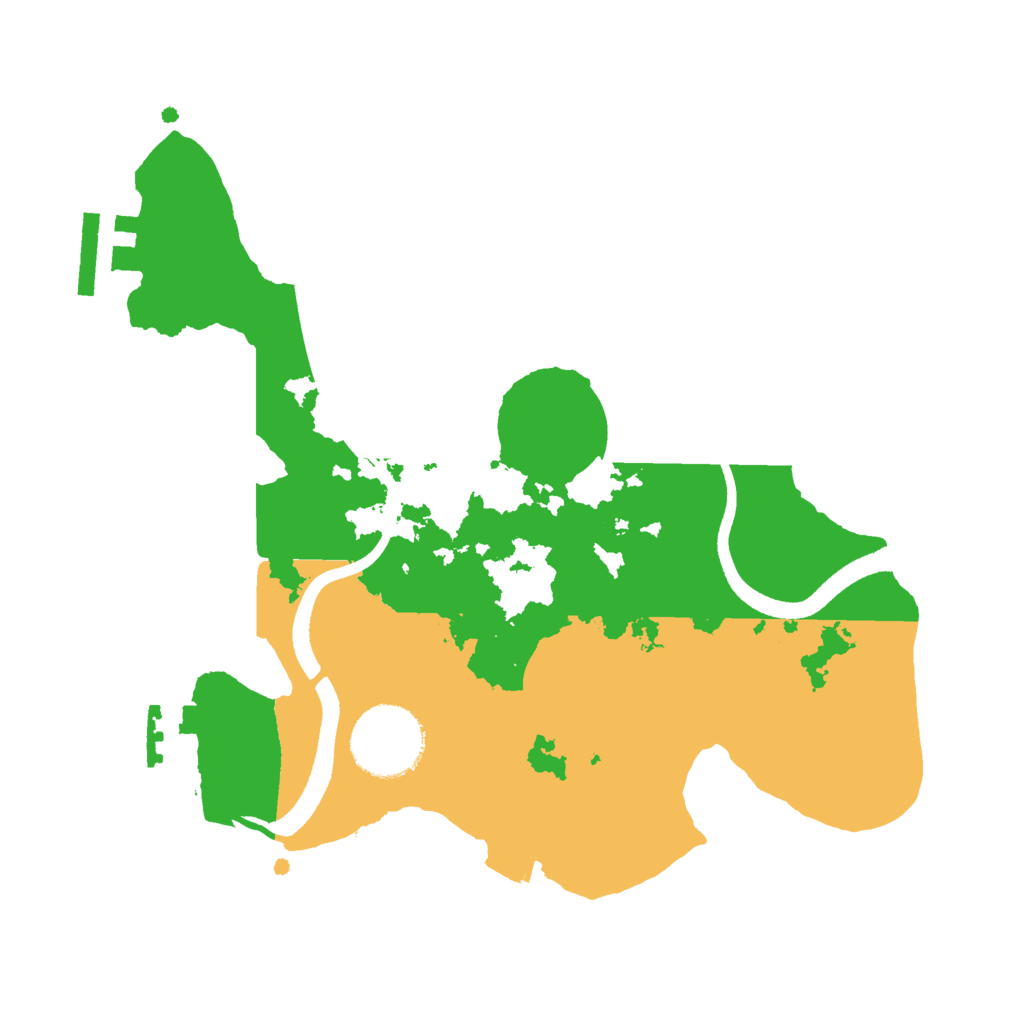 Biome Rust Map: Procedural Map, Size: 2500, Seed: 1421942439