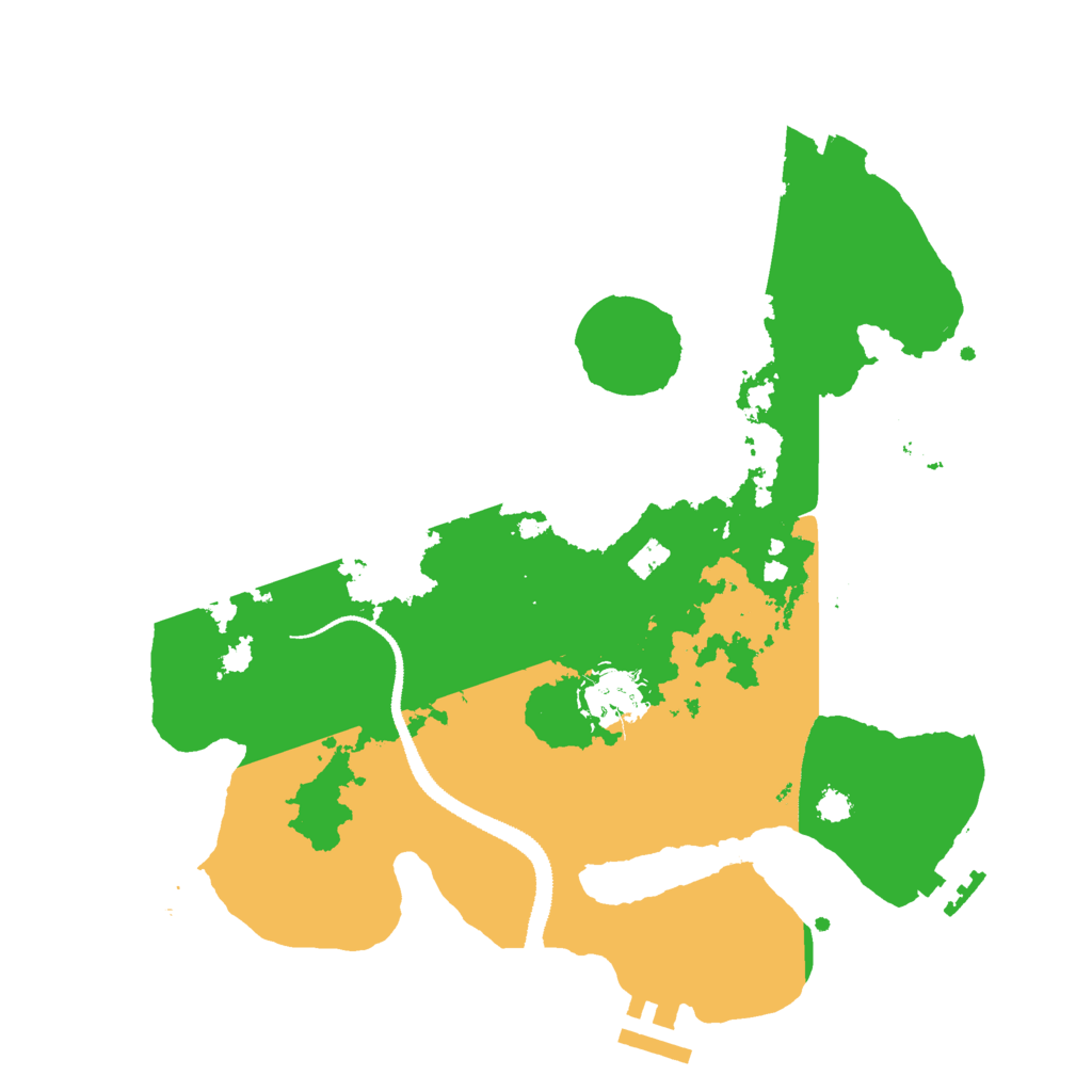 Biome Rust Map: Procedural Map, Size: 3000, Seed: 48176