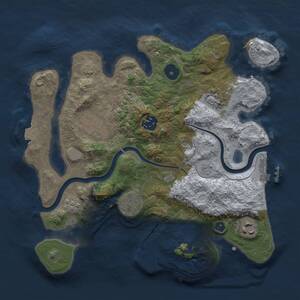 Thumbnail Rust Map: Procedural Map, Size: 3000, Seed: 56789, 12 Monuments