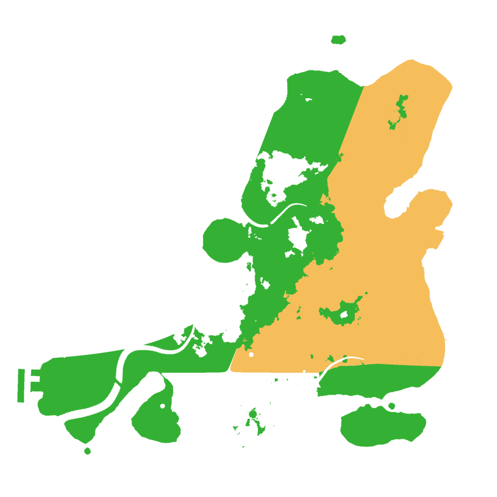 Biome Rust Map: Procedural Map, Size: 3000, Seed: 945356765