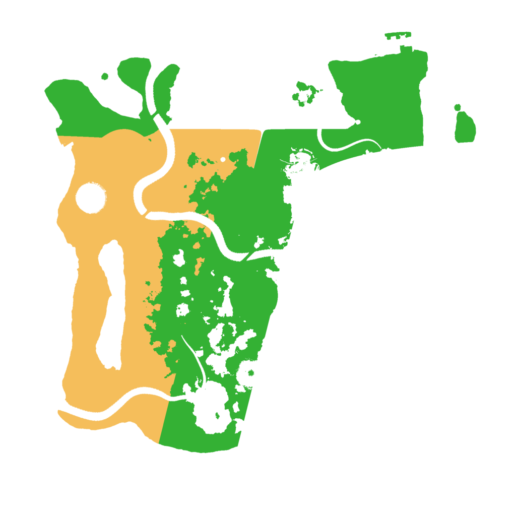 Biome Rust Map: Procedural Map, Size: 3000, Seed: 1607451198