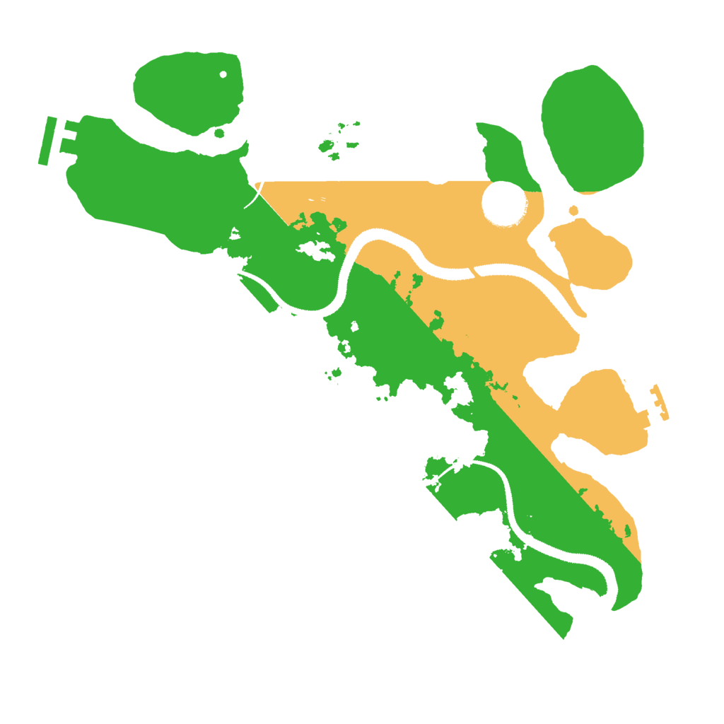 Biome Rust Map: Procedural Map, Size: 3000, Seed: 71596