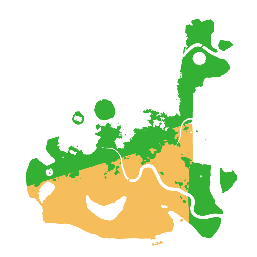 Biome Rust Map: Procedural Map, Size: 3500, Seed: 67388