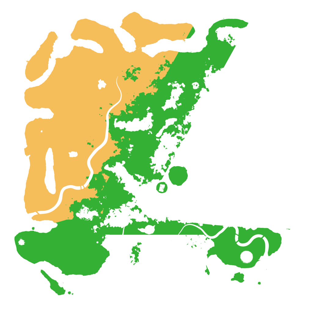 Biome Rust Map: Procedural Map, Size: 4500, Seed: 224634117